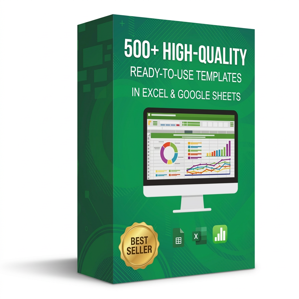 Access To 500+ Ready To Use Excel Templates | Business License