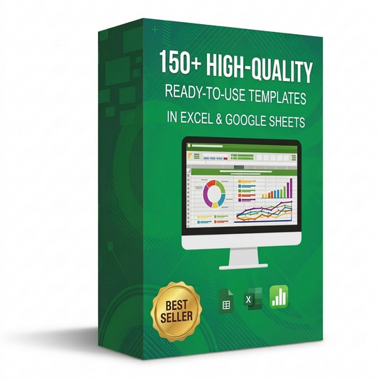 Access To 150+ Ready To Use Excel Templates | Personal License